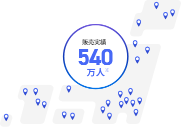 販売実績540万人