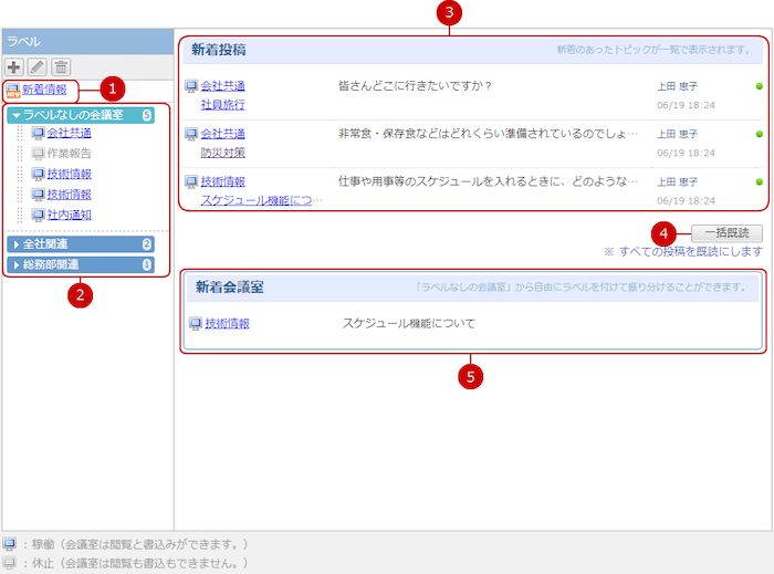 新着情報を確認する