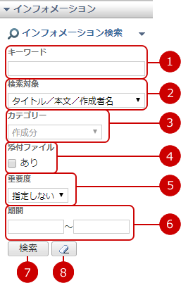 インフォメーションを検索する