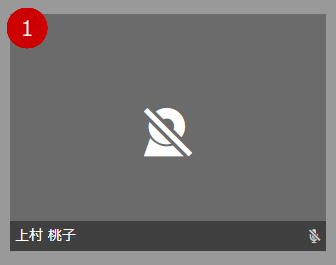 参加者が映像/音声をミュート