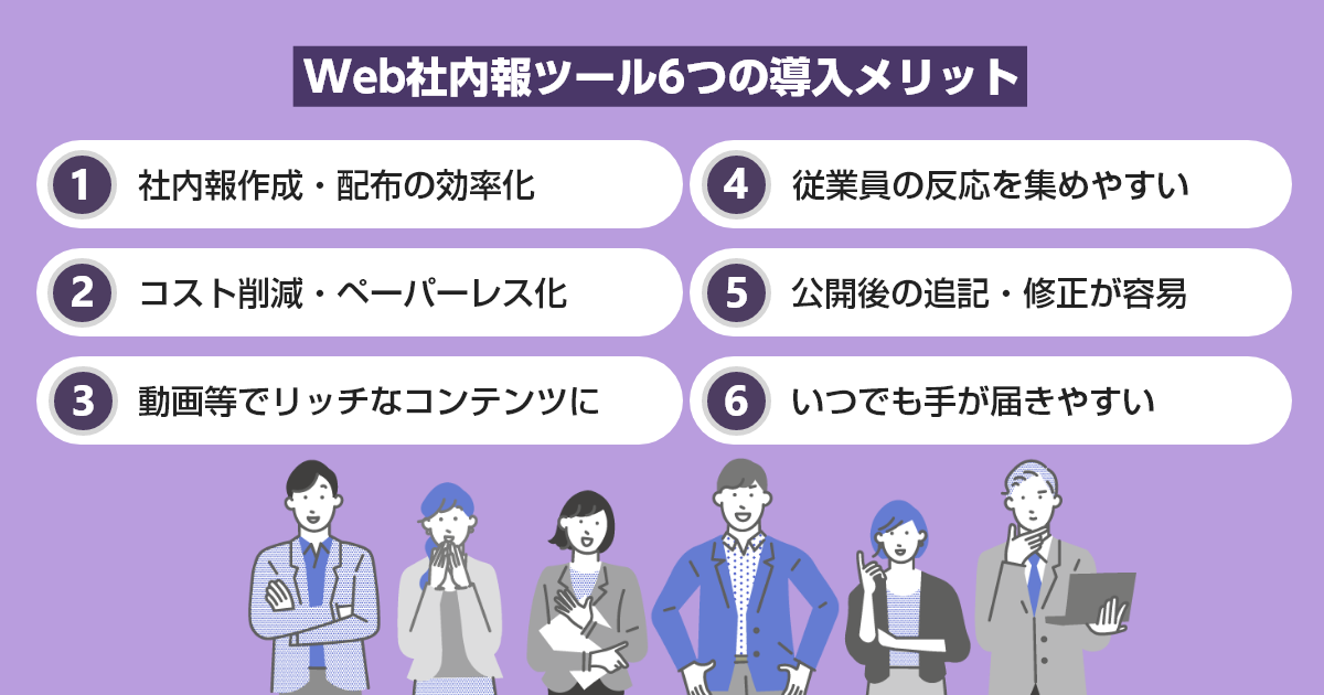 Web社内報ツール6つの導入メリット