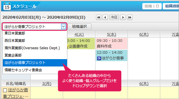 「表示グループ」を活用しよう