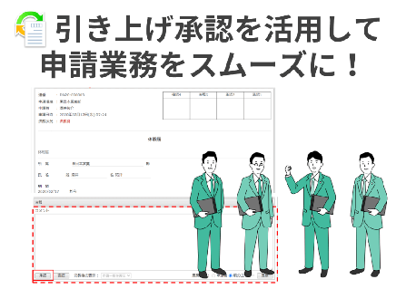 ワークフロー 引き上げ承認を活用して申請業務をスムーズに！