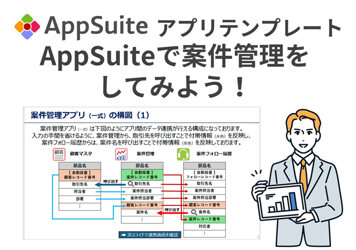 【AppSuiteアプリテンプレート】AppSuiteで案件管理をしてみよう！