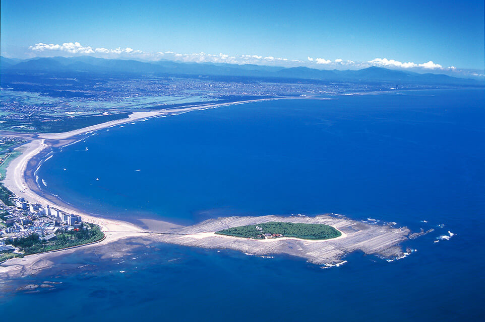 宮崎県の海岸線