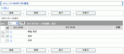 カテゴリ